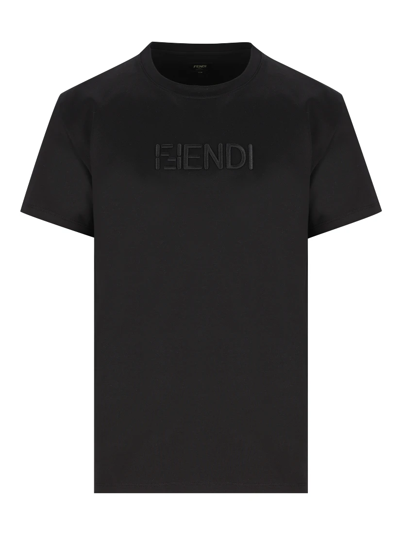 تيشيرتات وبولو من فندي باللون الأسود