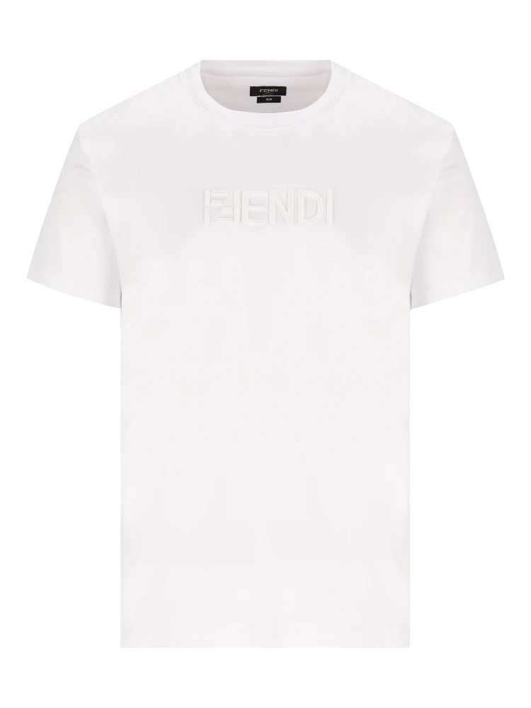 تيشيرتات وبولو من فندي باللون الأبيض