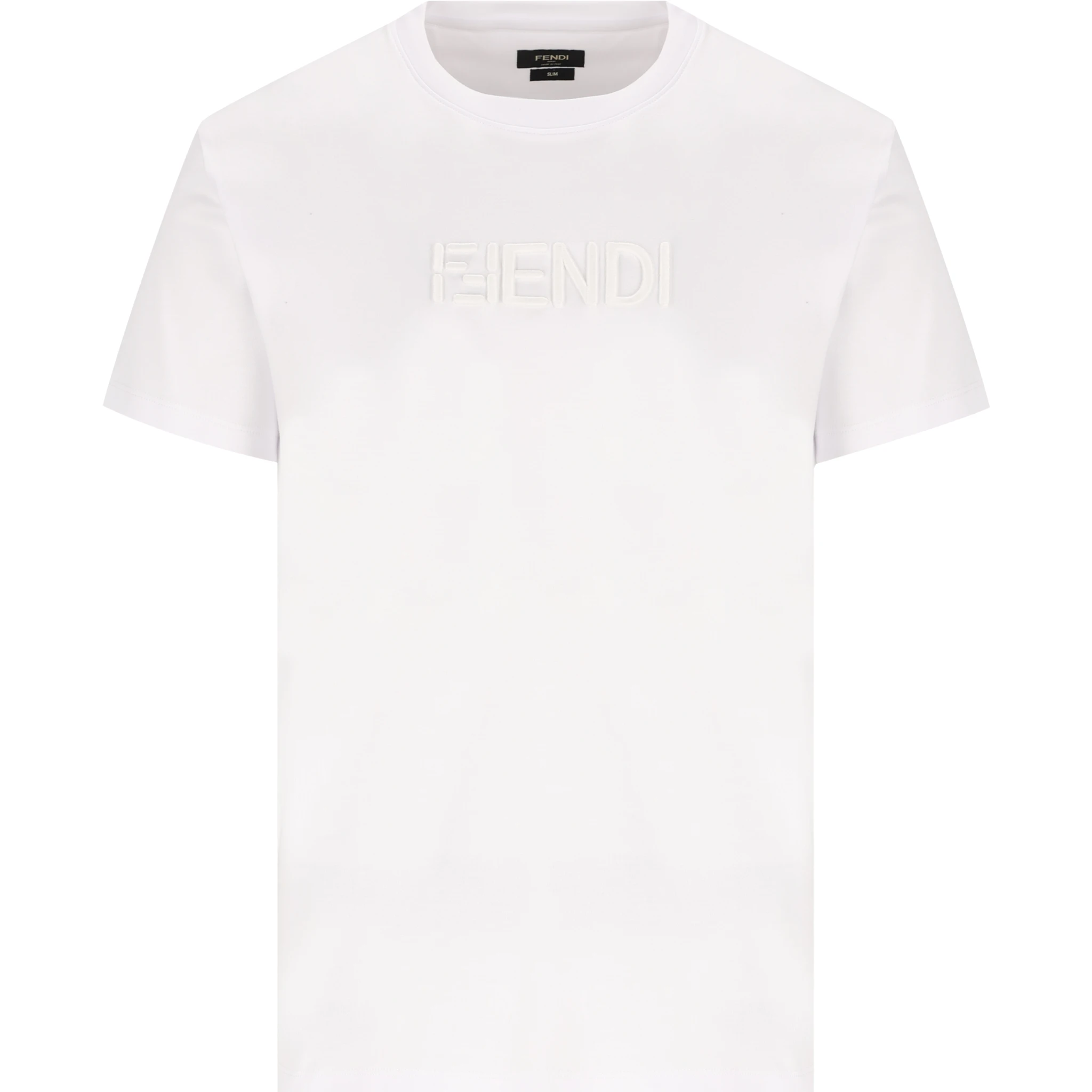 تيشيرتات وبولو من فندي باللون الأبيض