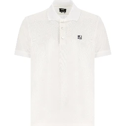 تيشيرتات وبولو من فندي باللون الأبيض