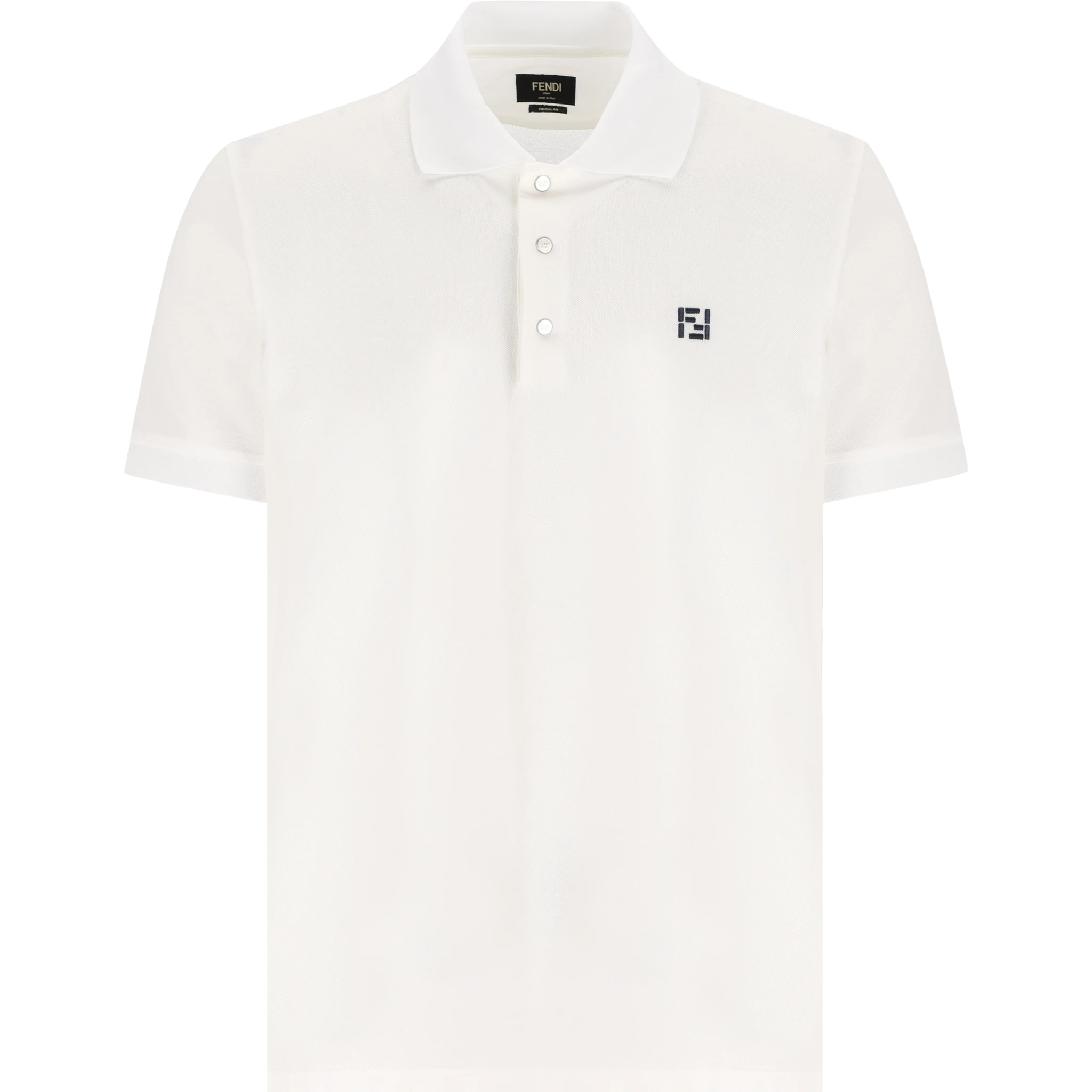 تيشيرتات وبولو من فندي باللون الأبيض