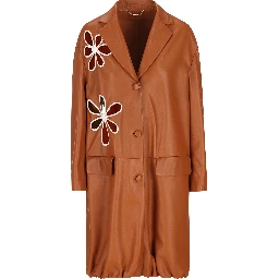 معطف فندي بني