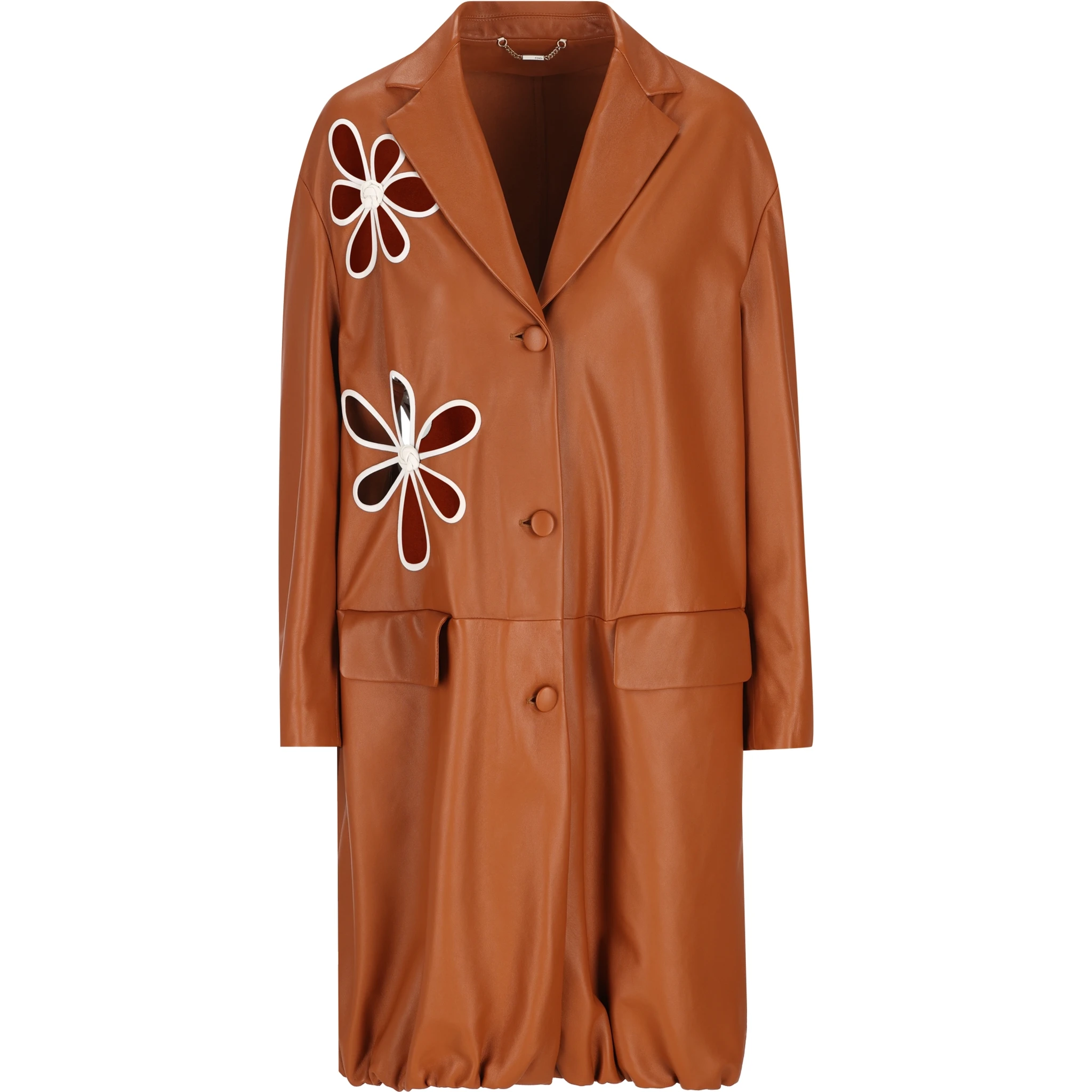 معطف فندي بني