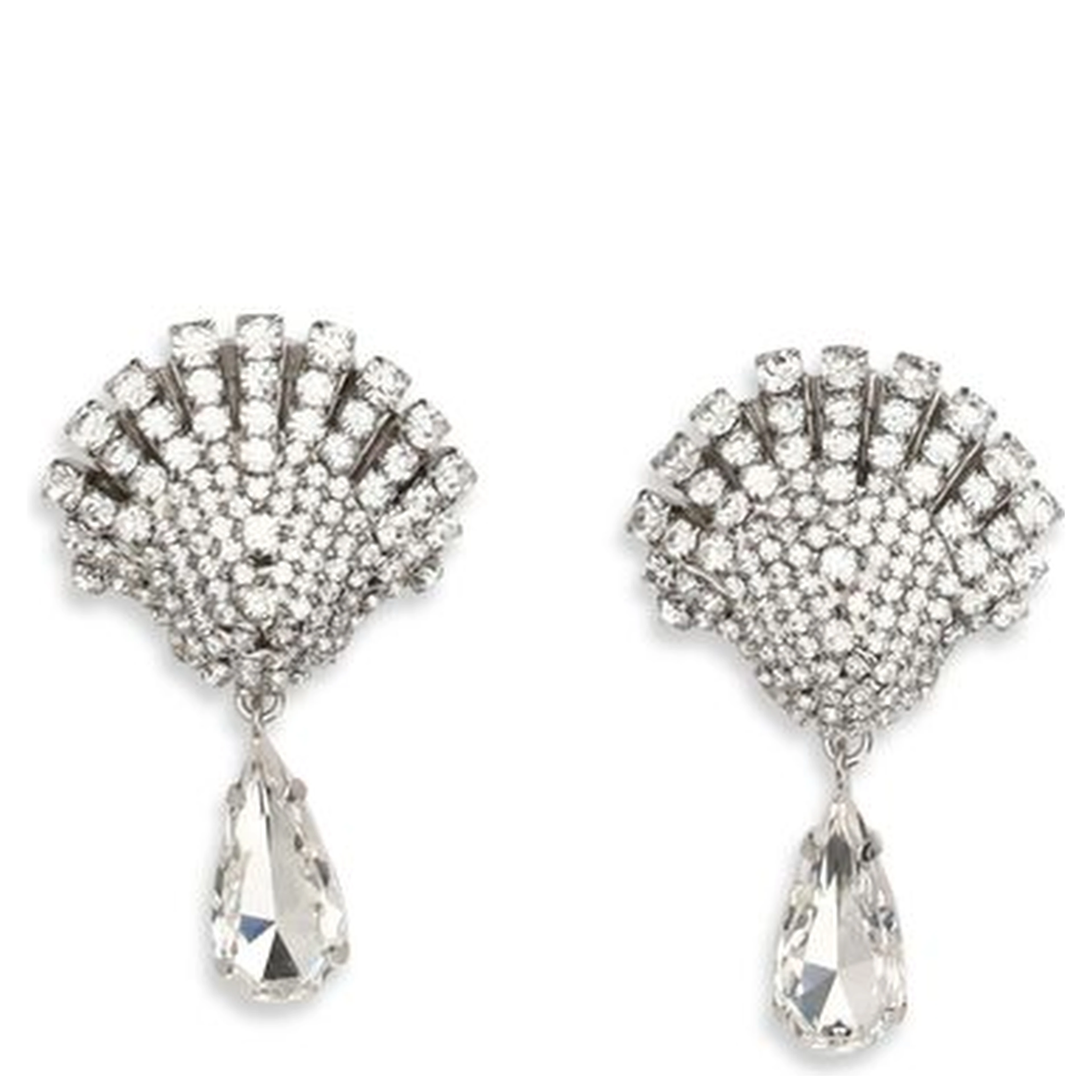 Silver Metal Earrings