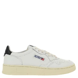 White Calf Leather Bos Taurus Sneakers