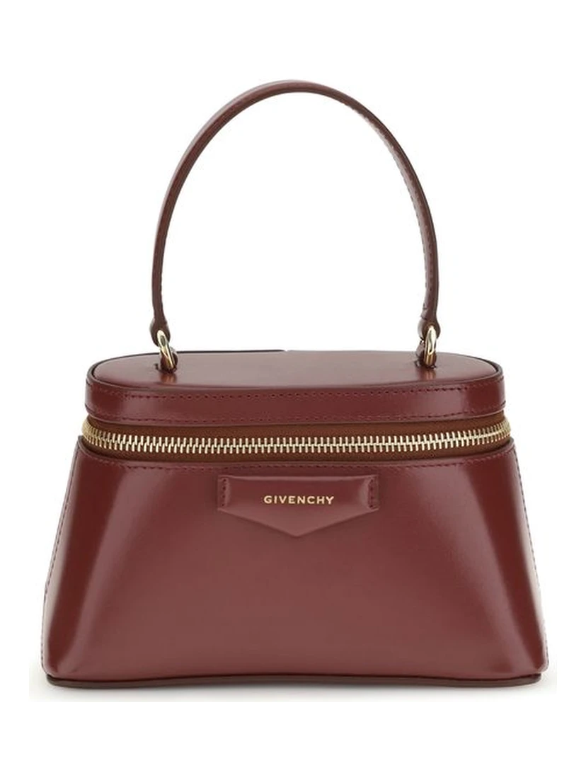 Burgundy Calf Leather Bos Taurus Handbag