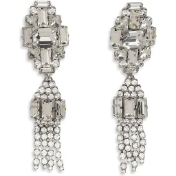 Silver Metal Earrings