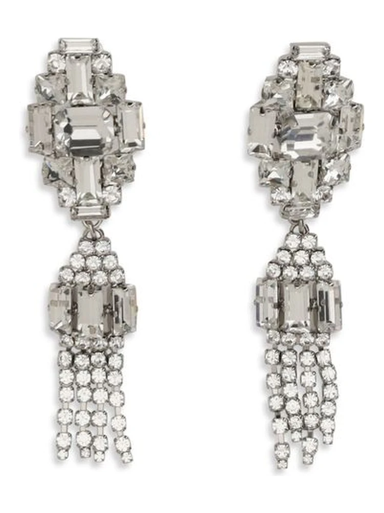 Silver Metal Earrings