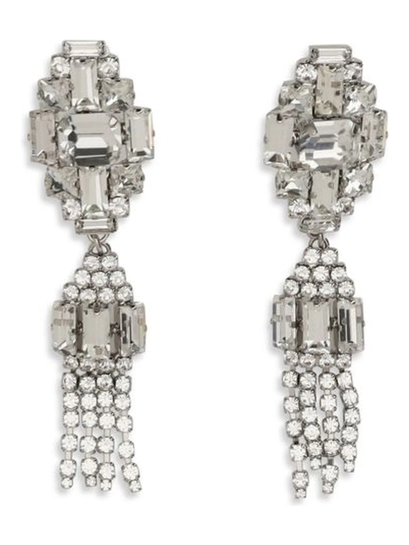 Silver Metal Earrings