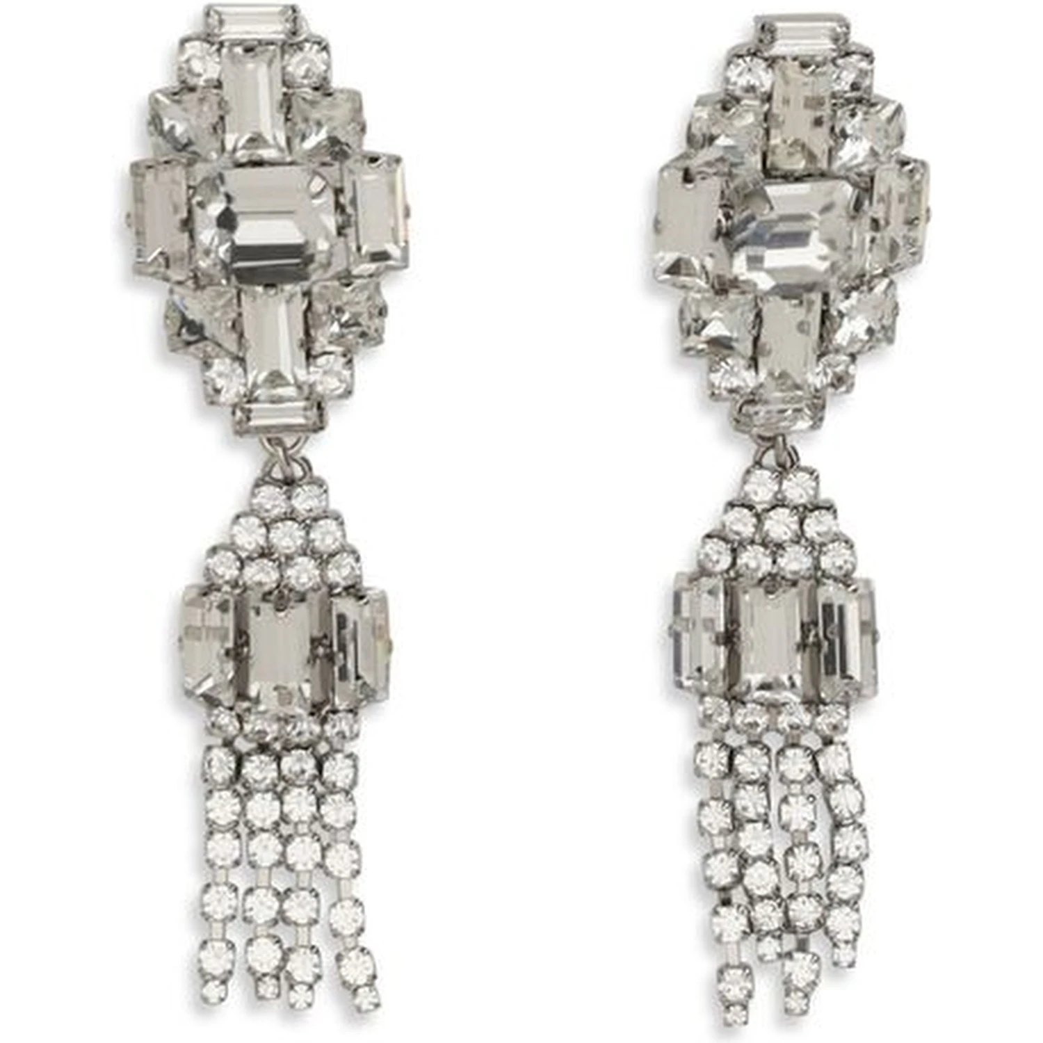 Silver Metal Earrings