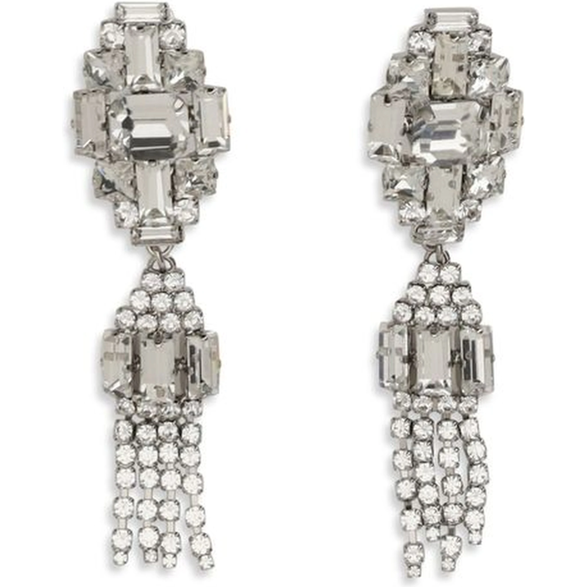 Silver Metal Earrings