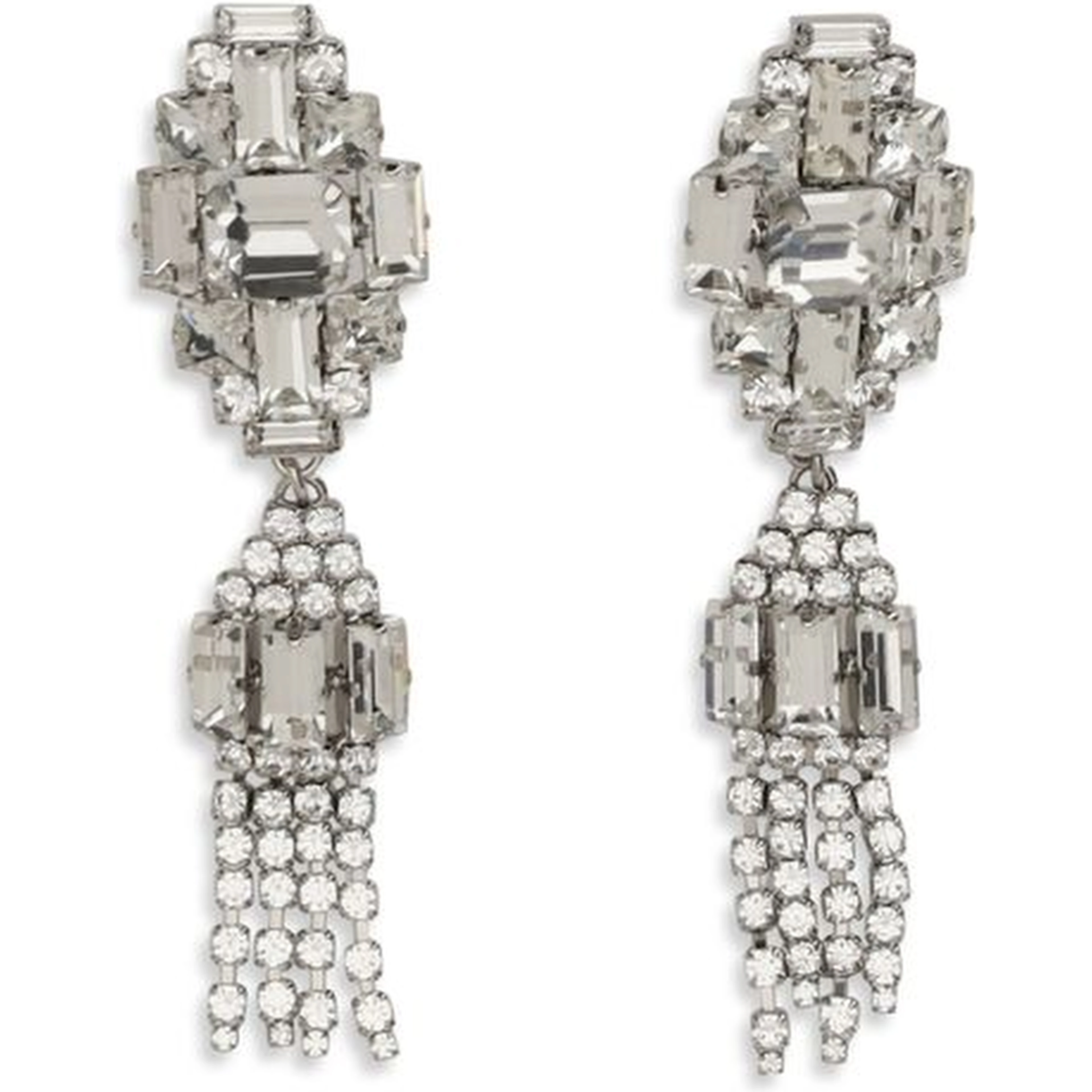 Silver Metal Earrings