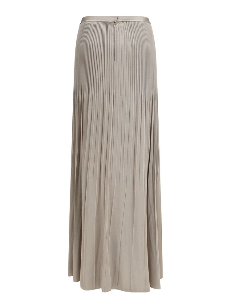 Gray Viscose Midi Skirt alternative