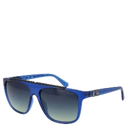Blue Stainless Steel Sunglasses