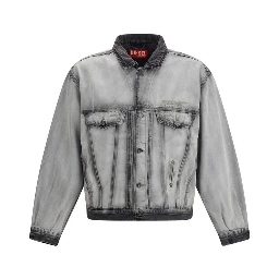 Gray Cotton Denim Jacket