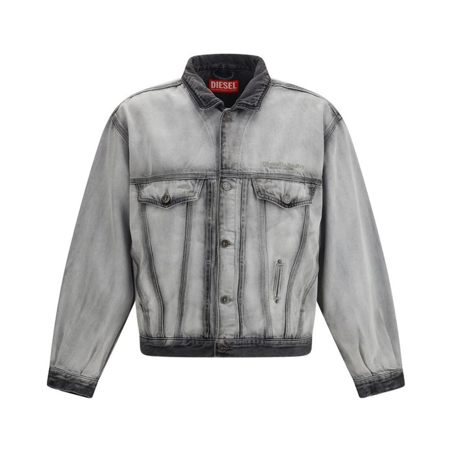 Gray Cotton Denim Jacket