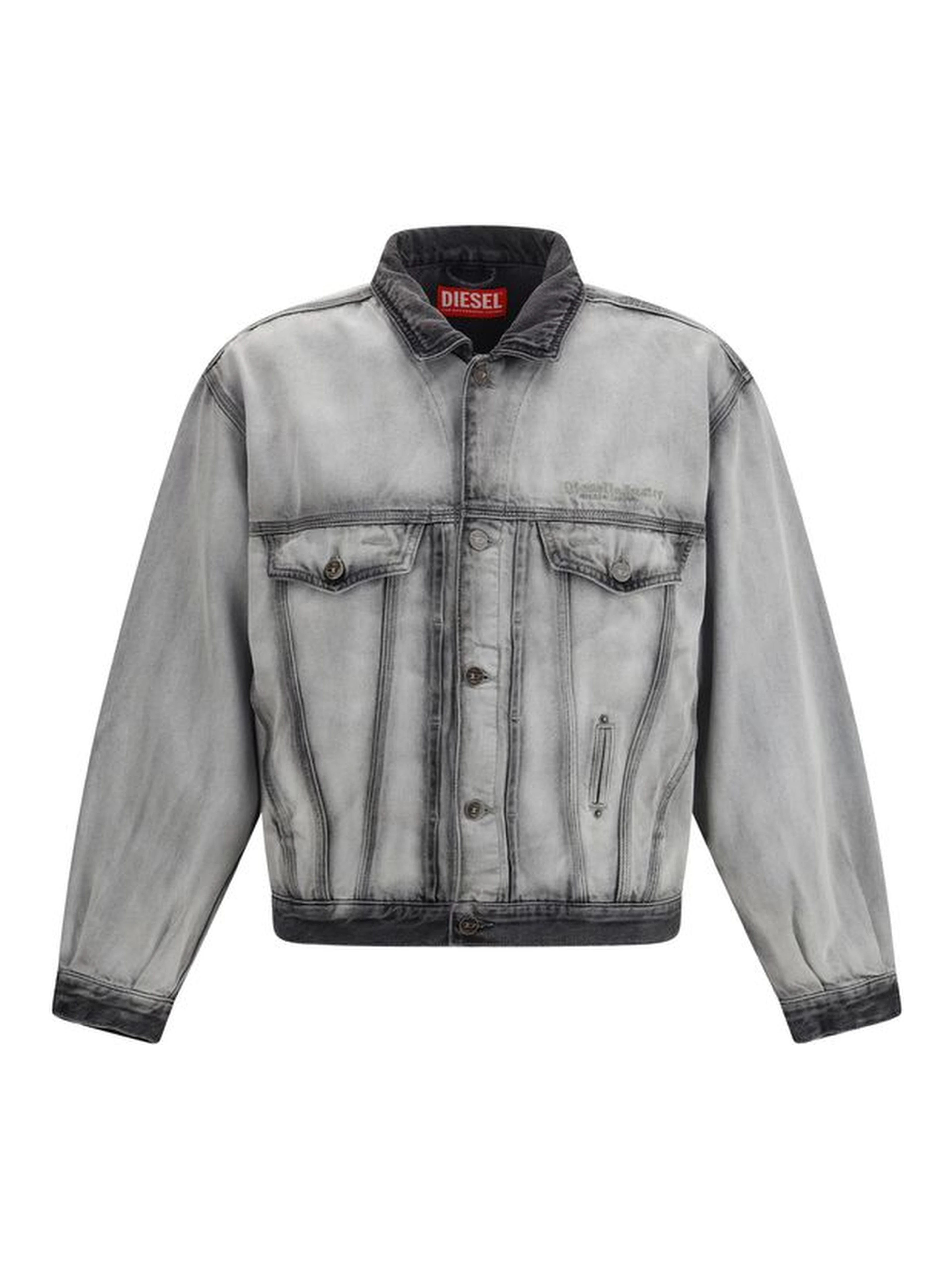 Gray Cotton Denim Jacket
