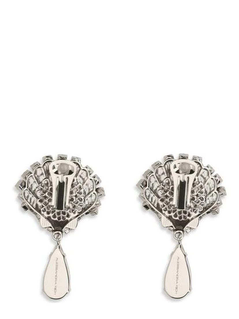 Silver Metal Earrings