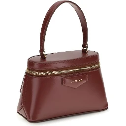Burgundy Calf Leather Bos Taurus Handbag