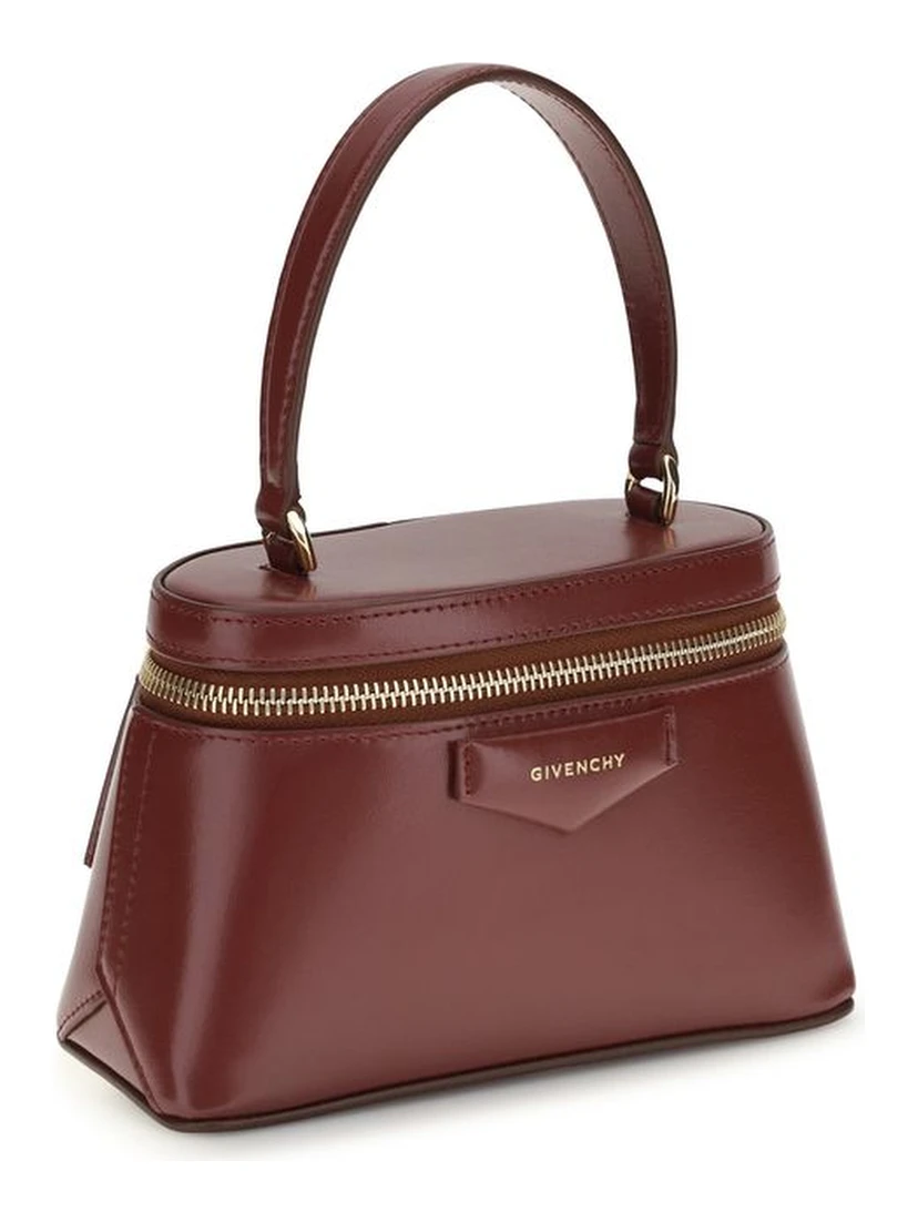 Burgundy Calf Leather Bos Taurus Handbag