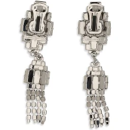 Silver Metal Earrings