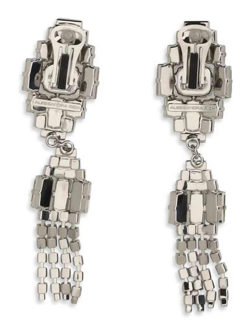 Silver Metal Earrings