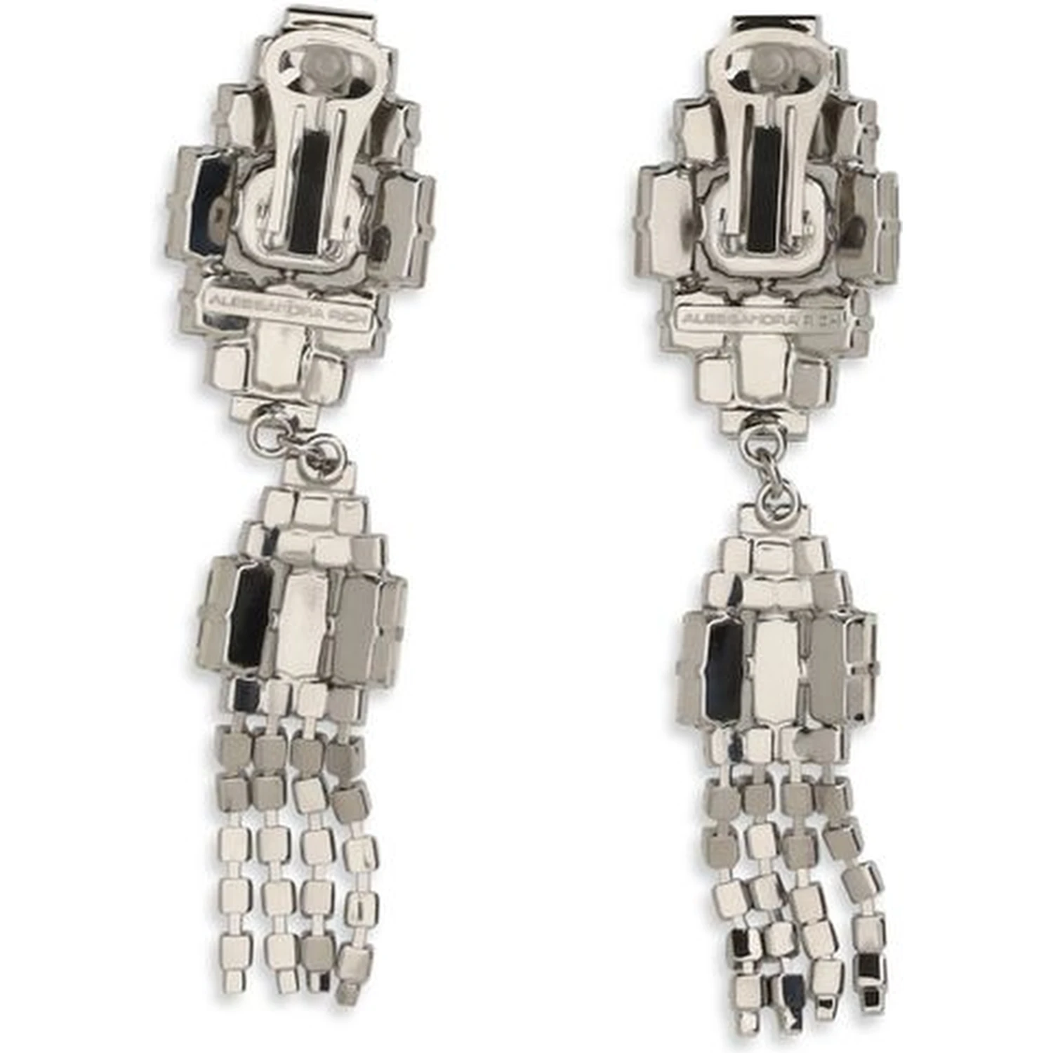 Silver Metal Earrings
