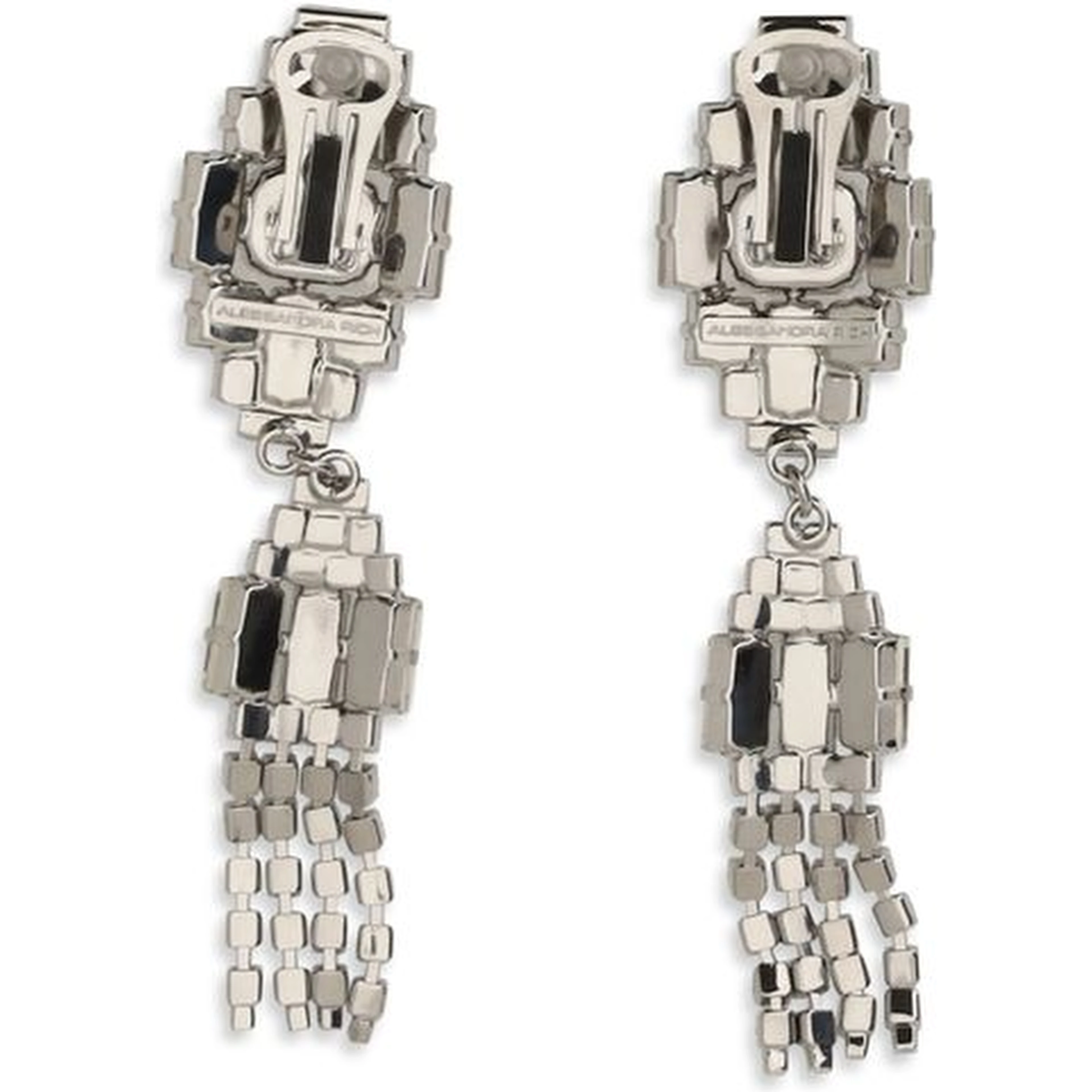 Silver Metal Earrings