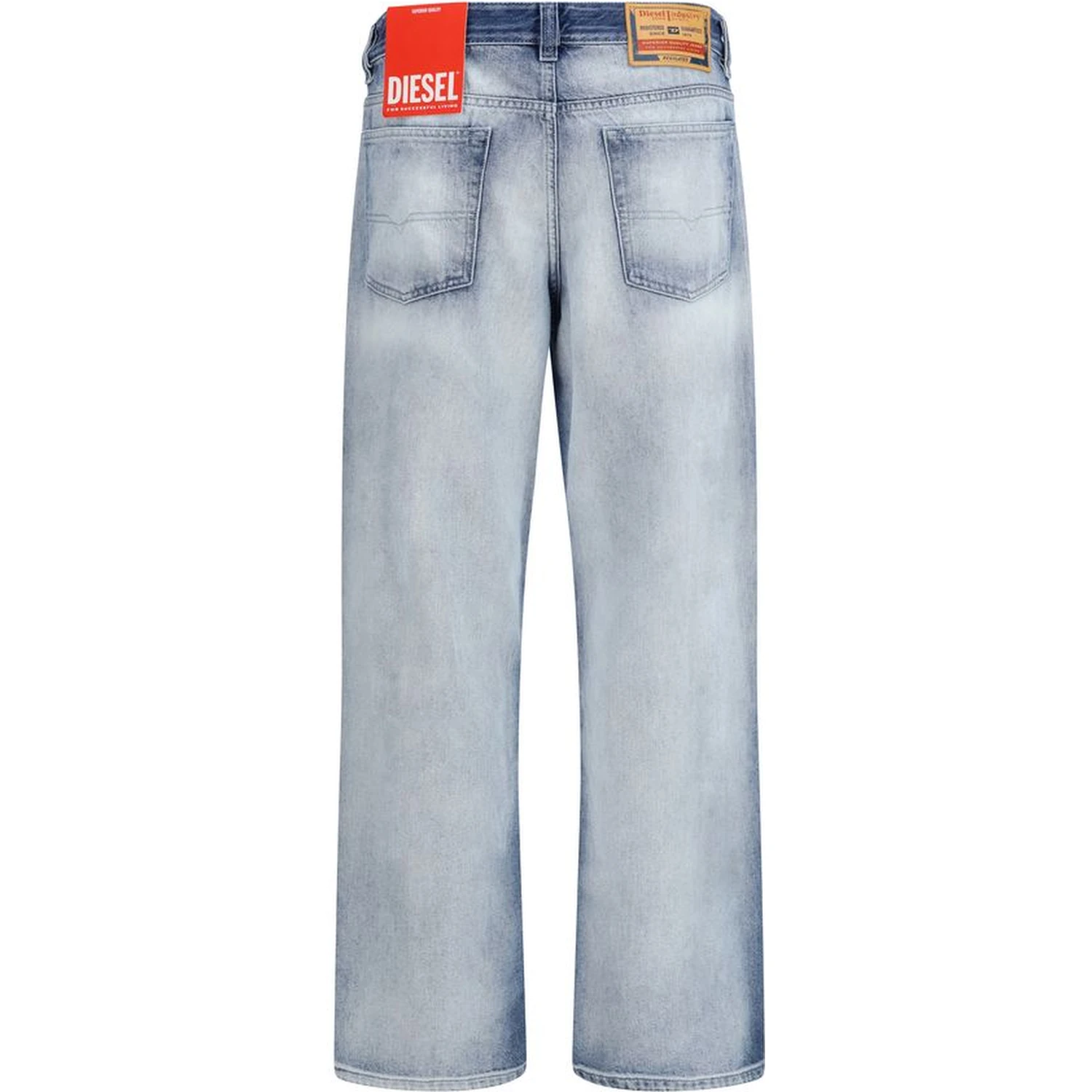 Blue Cotton Bootcut Jeans