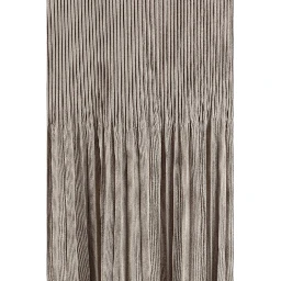 Gray Viscose Midi Skirt