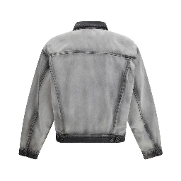 Gray Cotton Denim Jacket