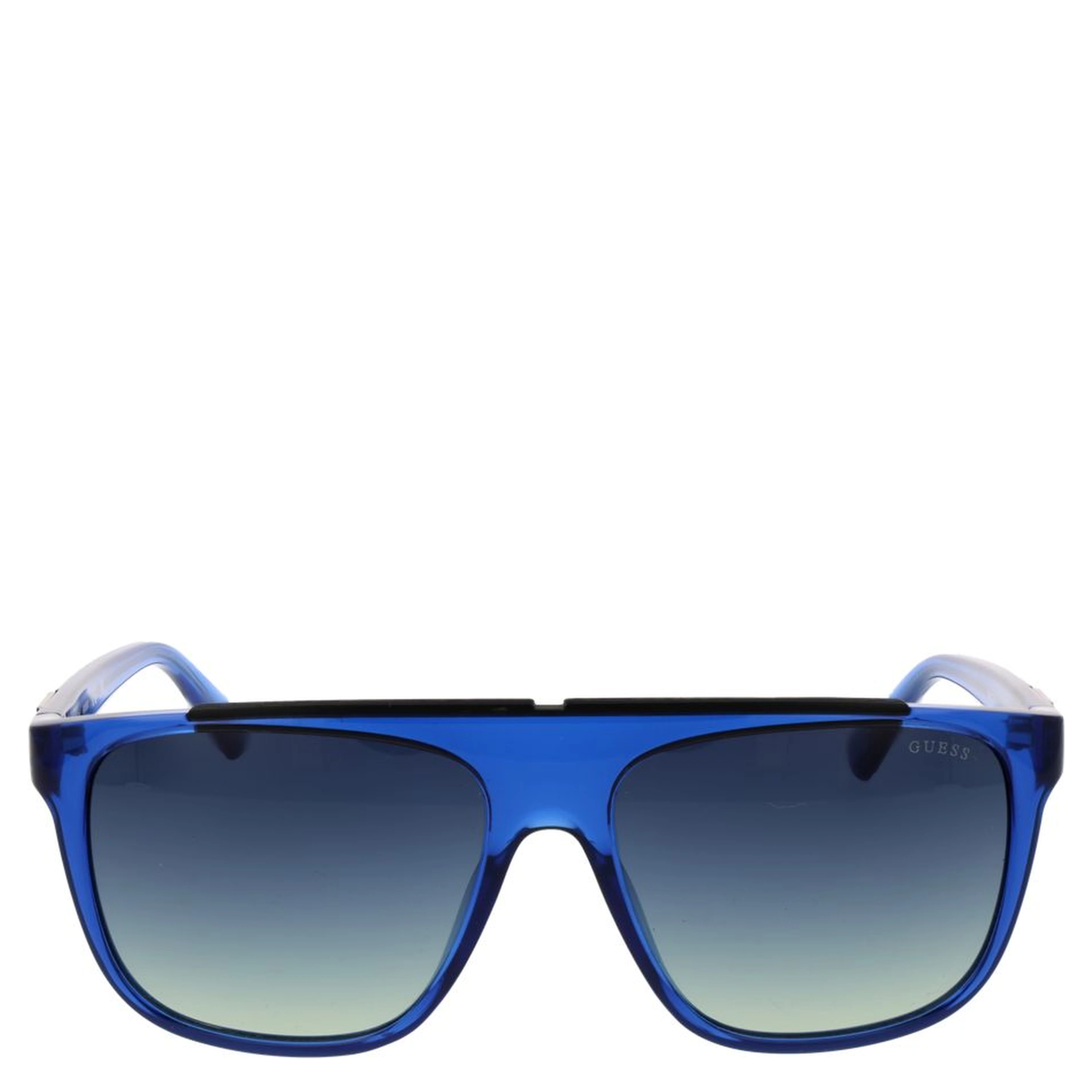 Blue Stainless Steel Sunglasses