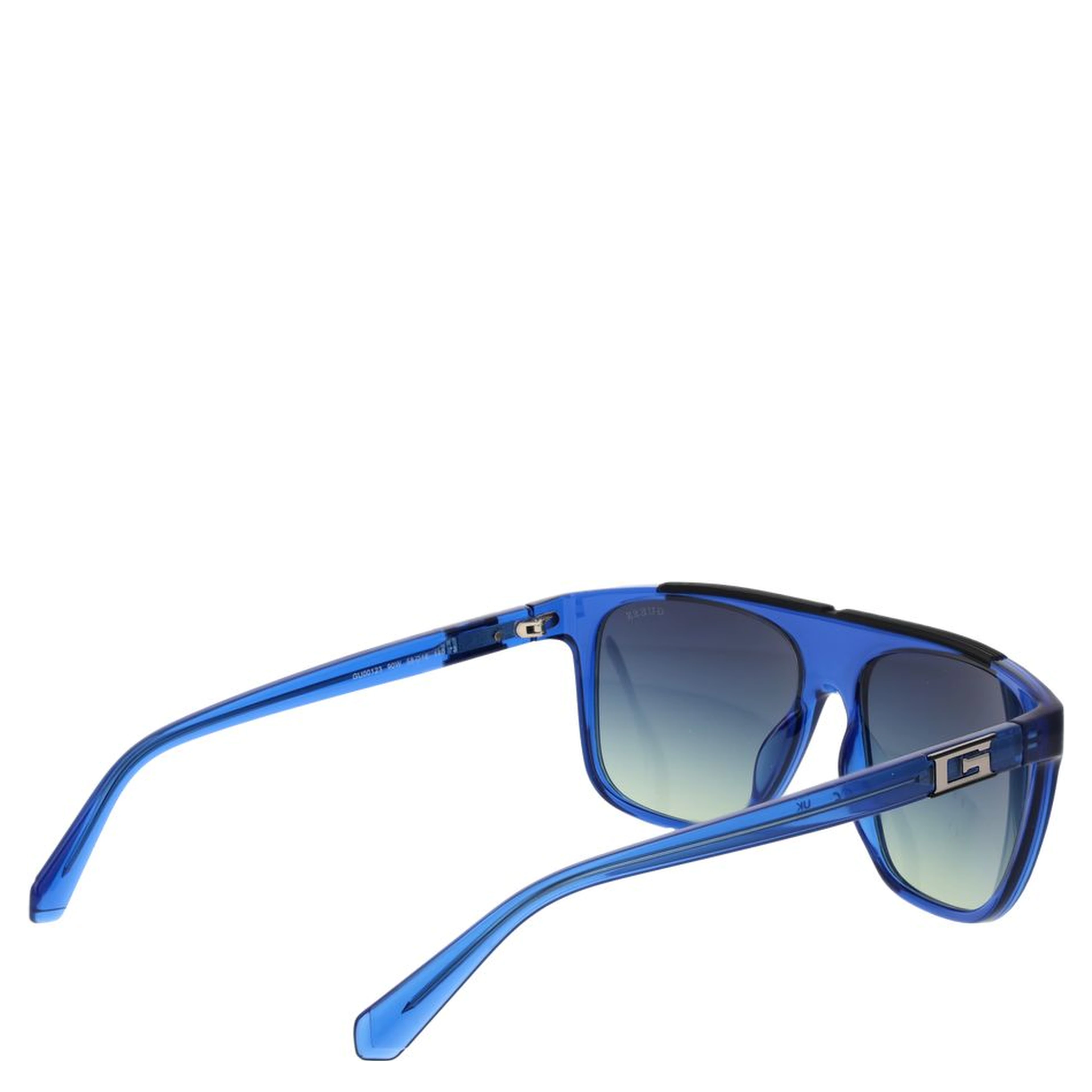 Blue Stainless Steel Sunglasses