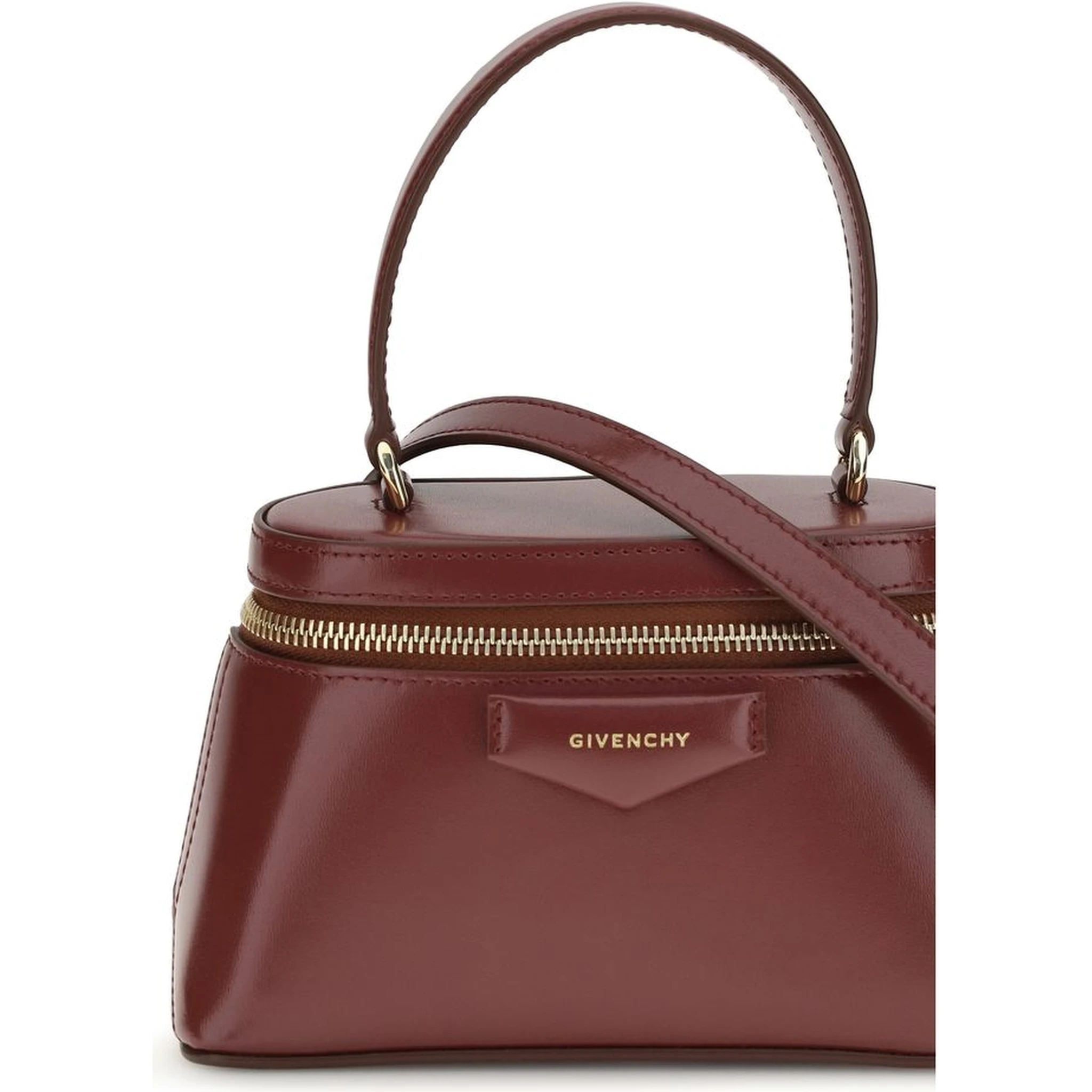 Burgundy Calf Leather Bos Taurus Handbag