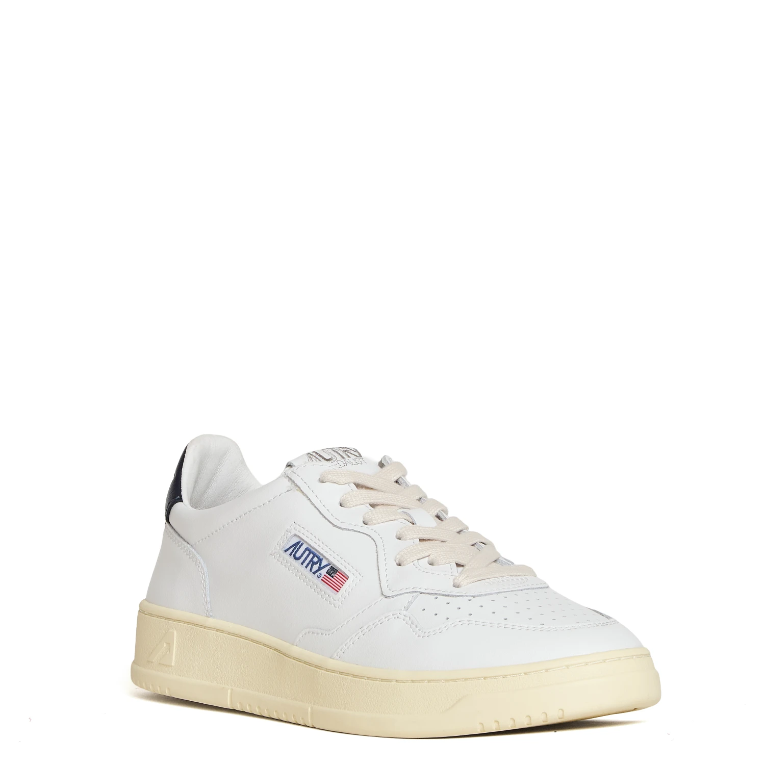 Sneakers Medalist Low In Pelle Bianca, Space
