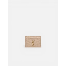 SAINT LAURENT CASSANDRE METELASSE card holder