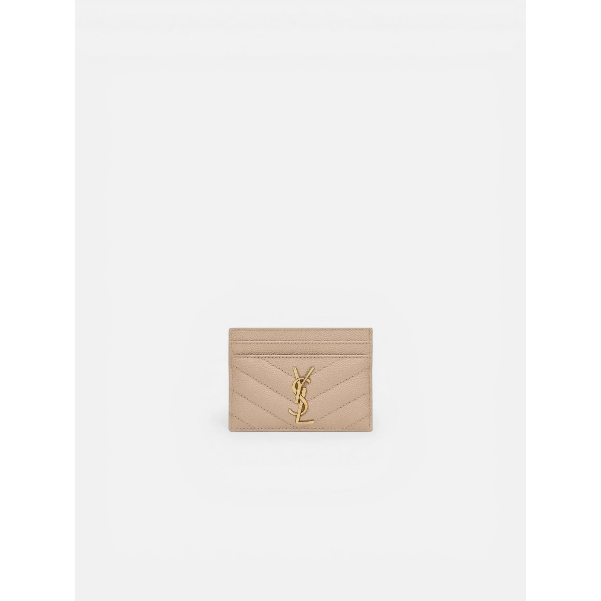 SAINT LAURENT CASSANDRE METELASSE card holder
