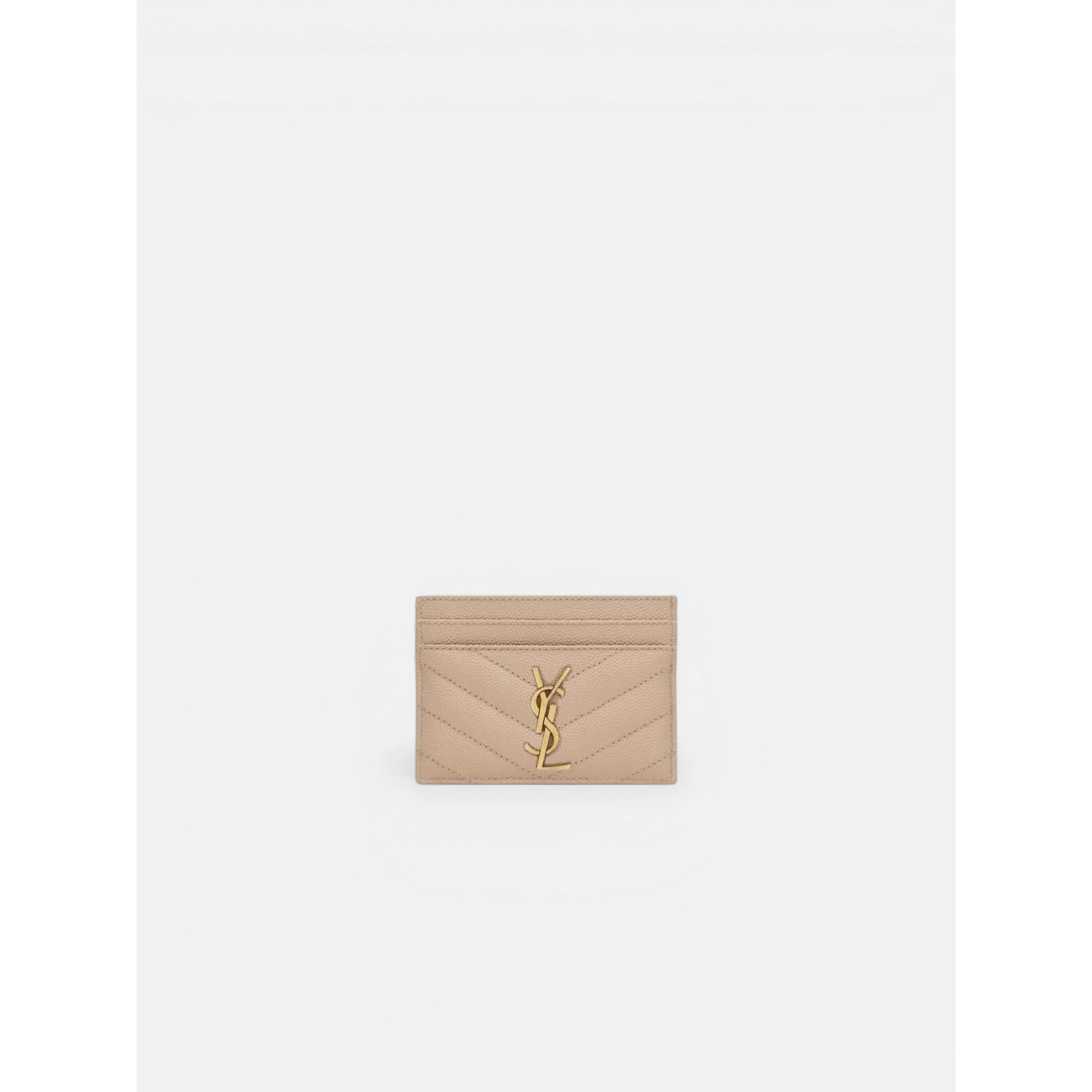 SAINT LAURENT CASSANDRE METELASSE card holder