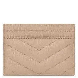 SAINT LAURENT CASSANDRE METELASSE card holder