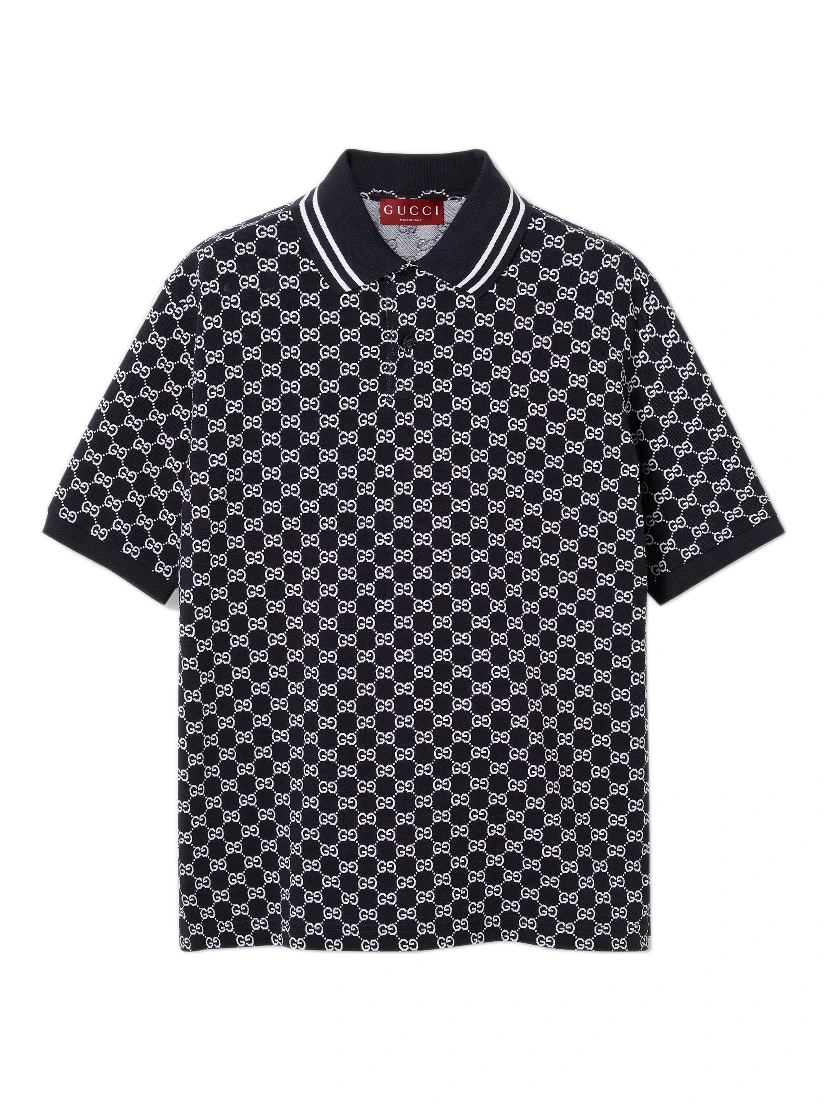 تيشيرتات وبولو من غوتشي باللون الأزرق