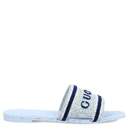 Gucci Sandals Clear Blue