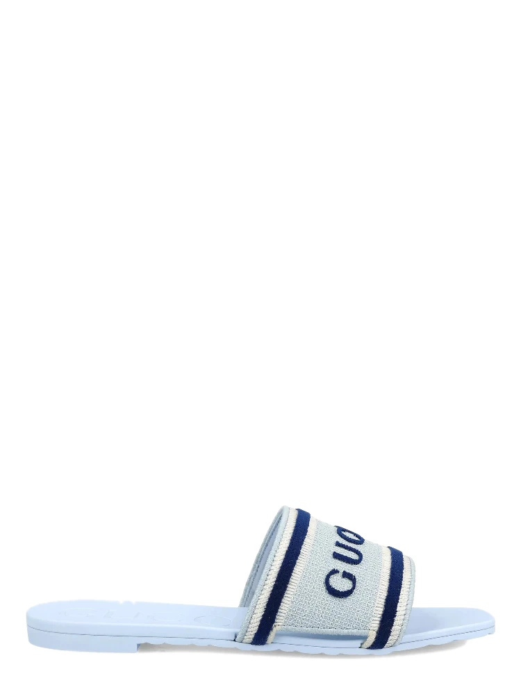 Gucci Sandals Clear Blue