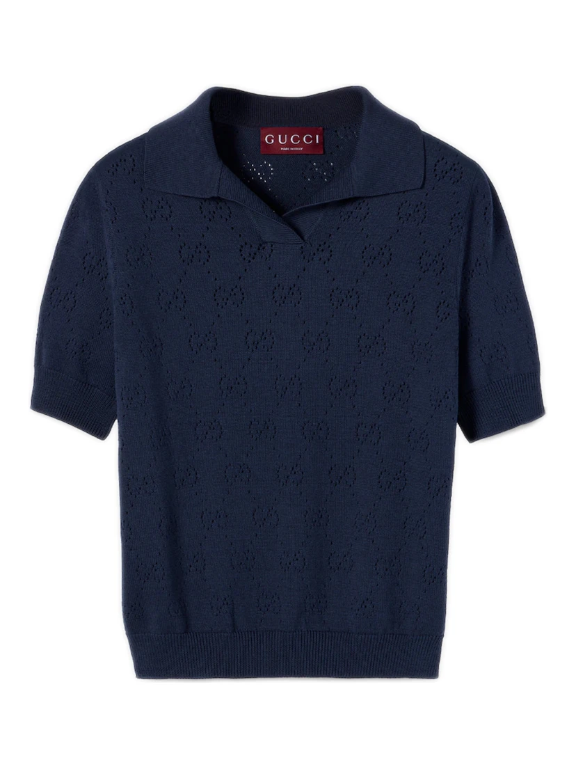 قمصان غوتشي زرقاء