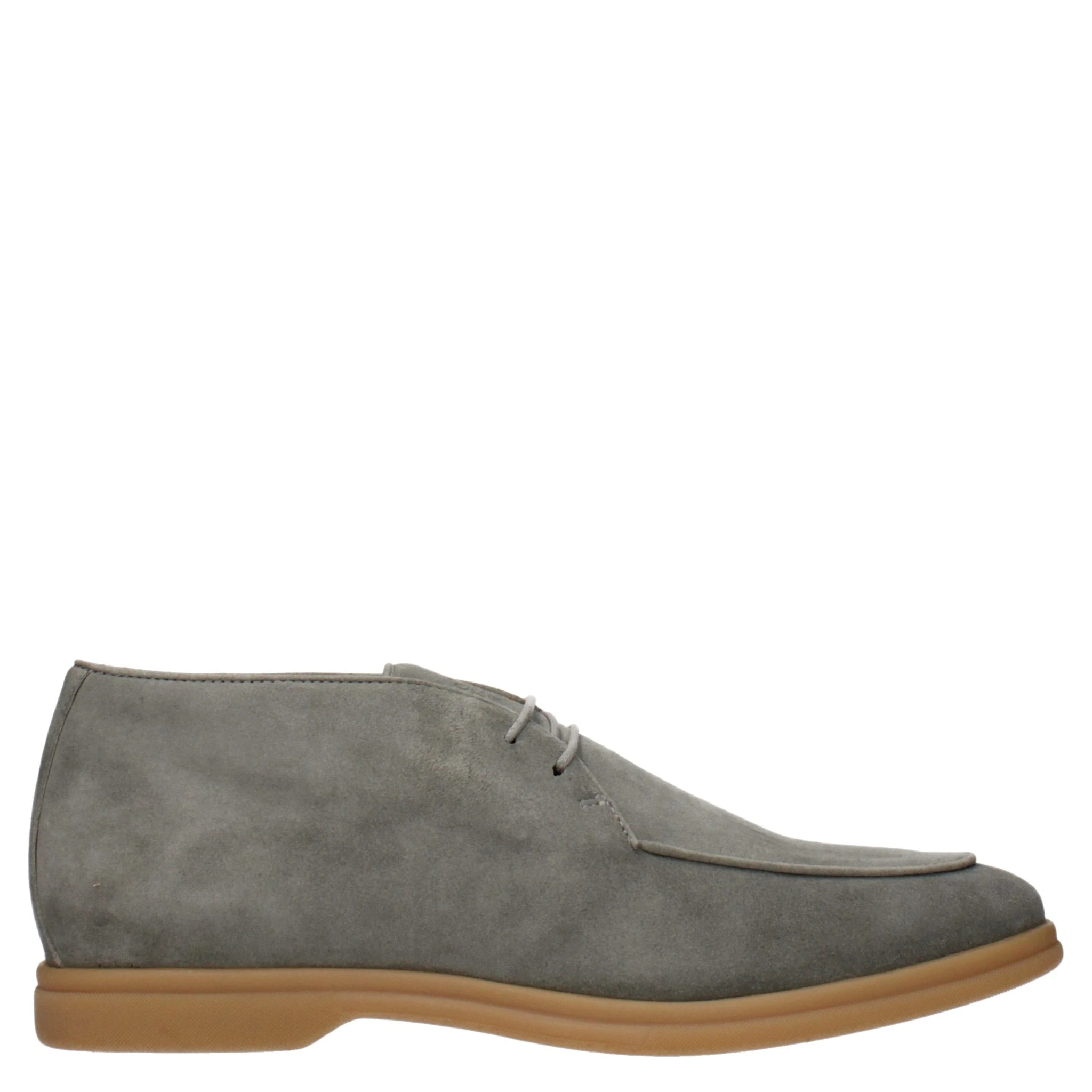 Green Leather Lace-Up Boots