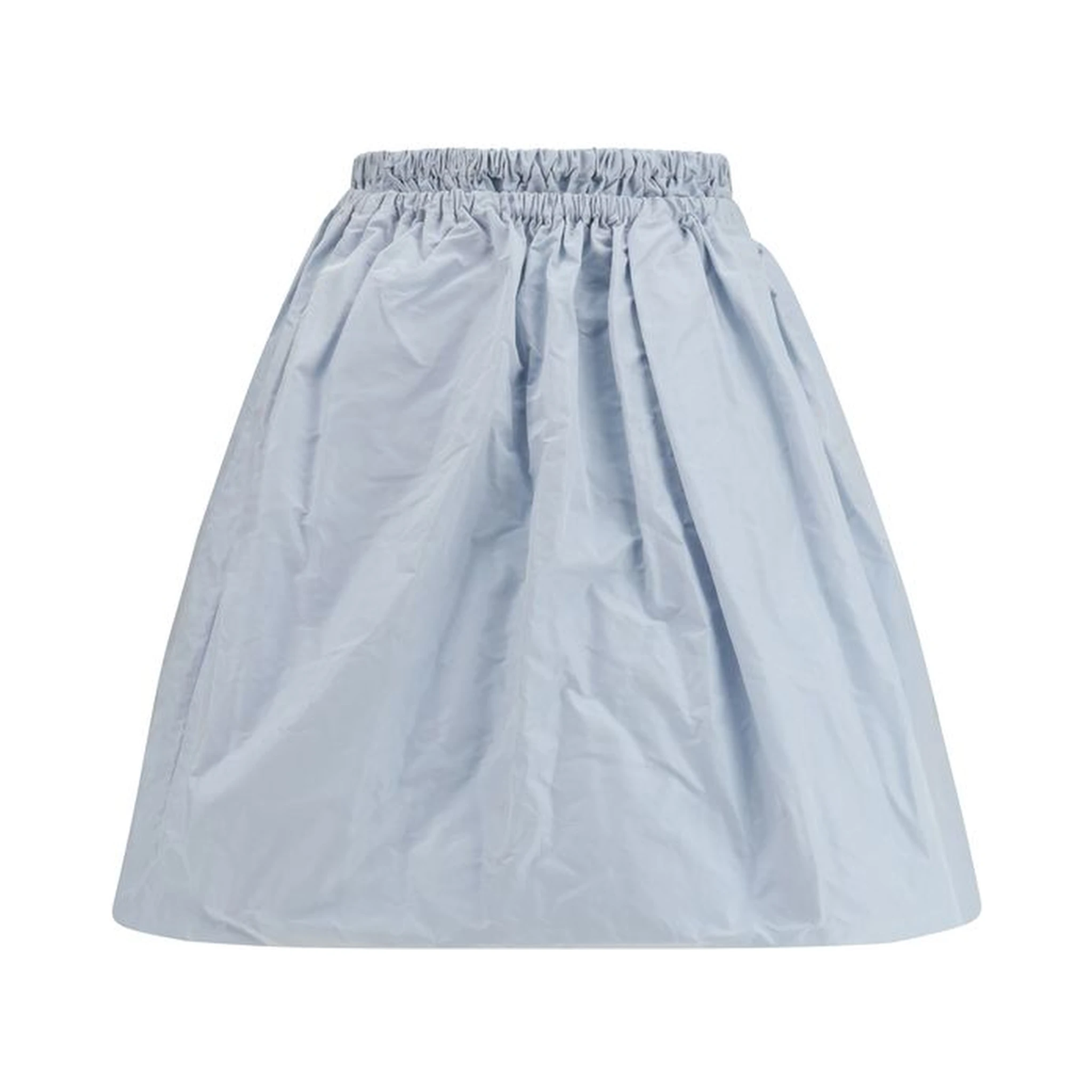 Blue Silk Long Skirt