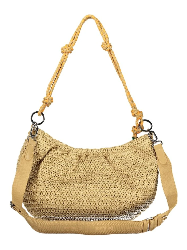 Beige Polyurethane Women Handbag alternative