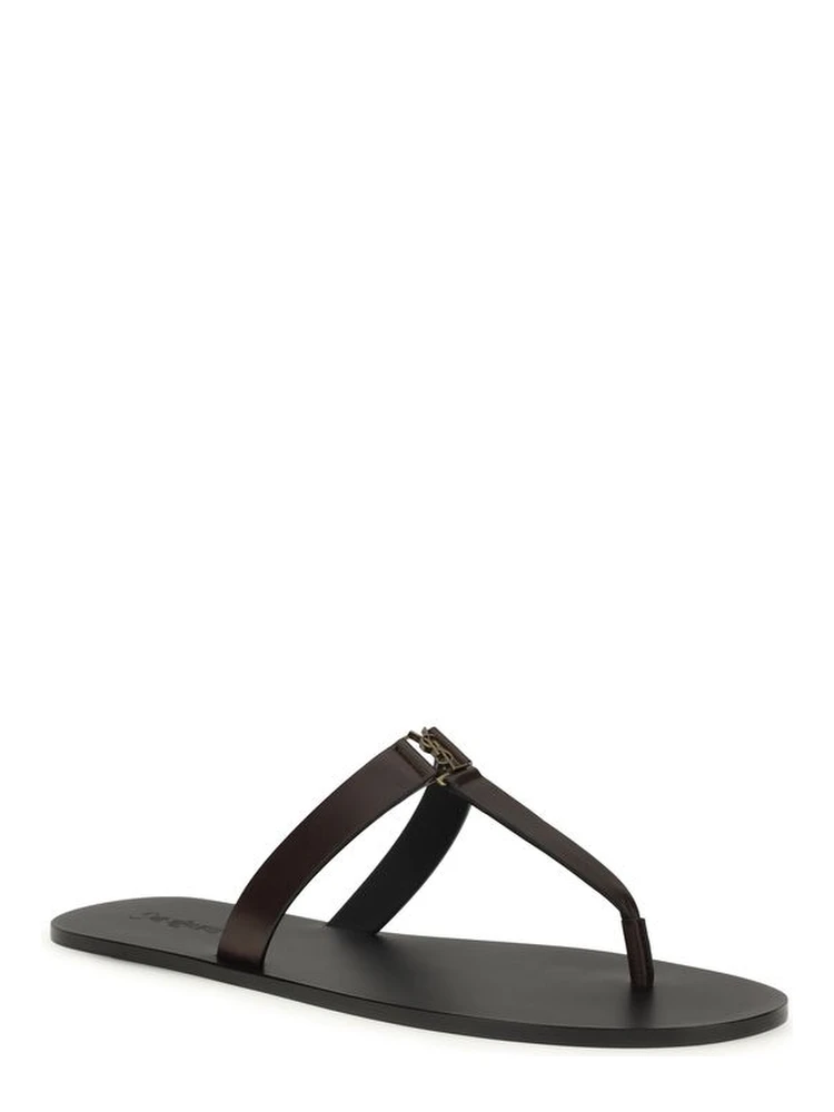 Brown Calf Leather Bos Taurus Flat Sandals alternative