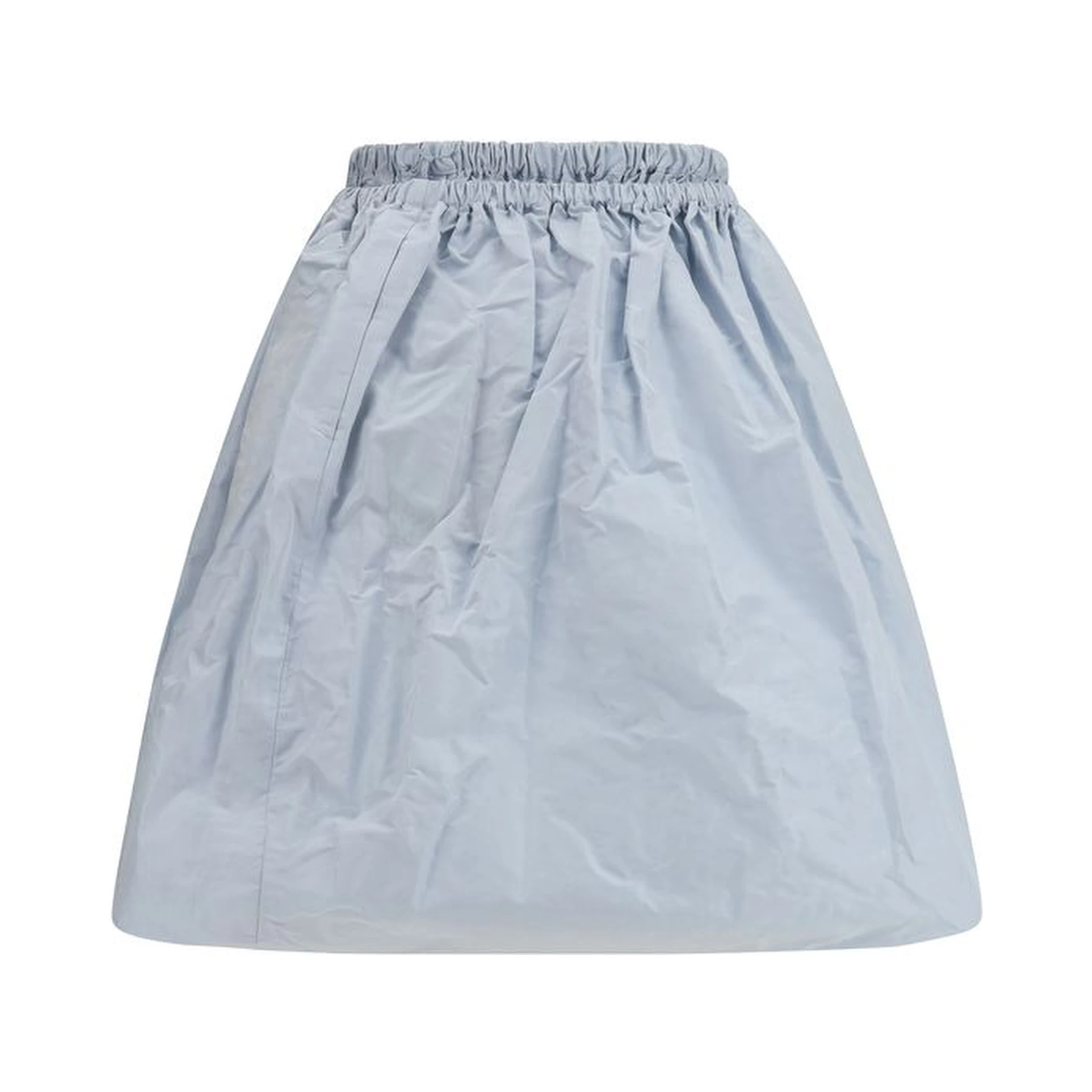 Blue Silk Long Skirt