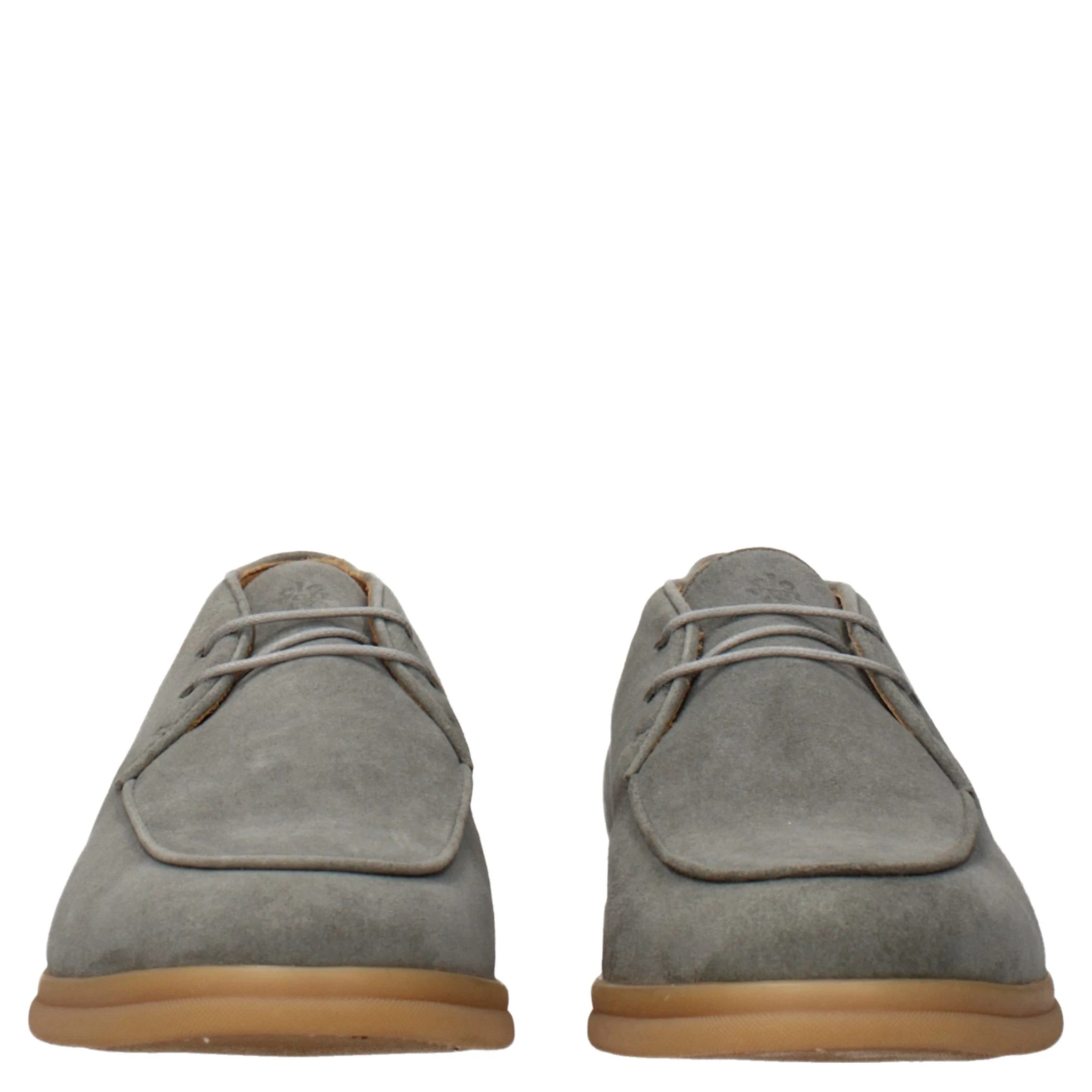 Green Leather Lace-Up Boots