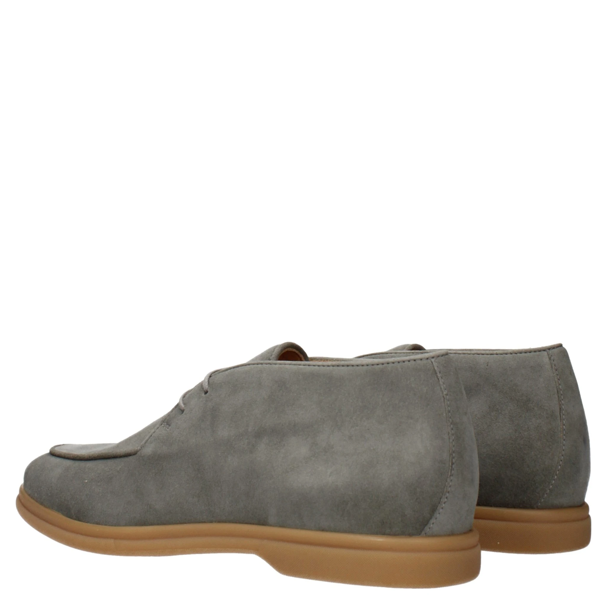 Green Leather Lace-Up Boots